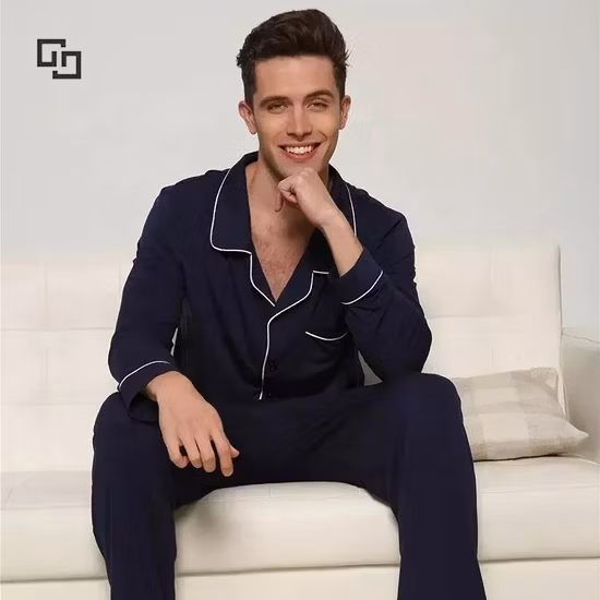 Органический бамбук Henley Top и Sleep Pant Экологичные женские пижамы Устойчивые пижамы из джерси для женщин