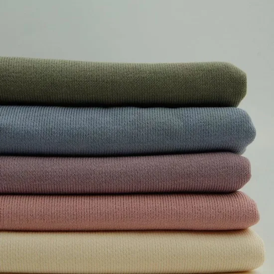 Оптовая продажа 280GSM Solid 100 Bamboo Fiber French Terry Knit Fabric для толстовок